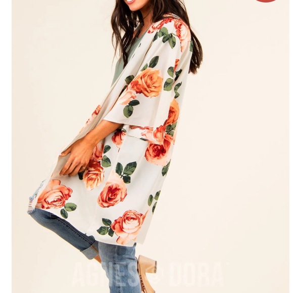 Floral kimono One Size !! - Picture 1 of 9